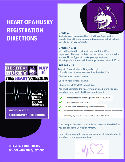 Heart of the Husky Registration